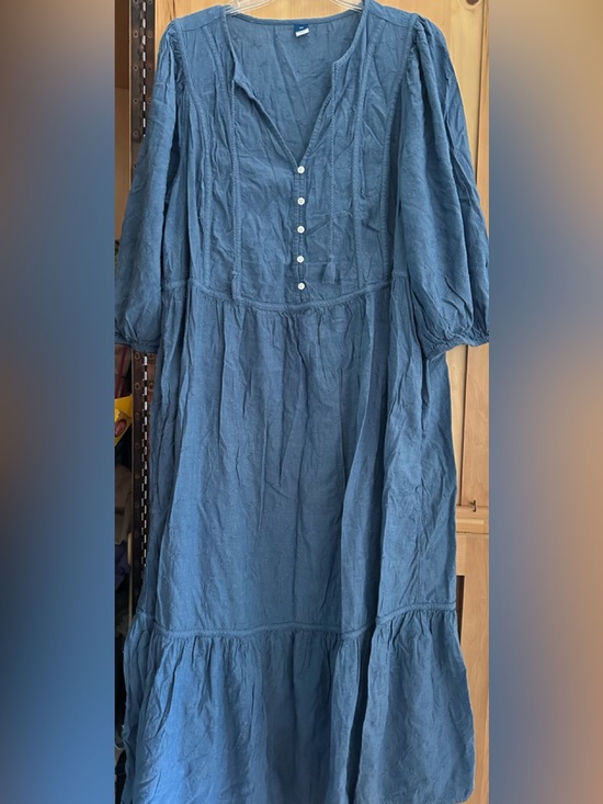 Old Navy Dresses & Skirts - Blue Button-Front Maxi Dress